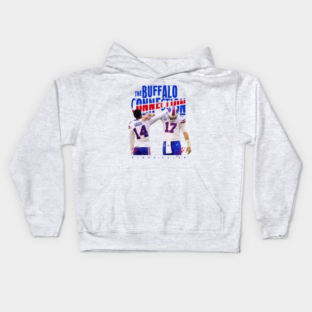 Stefon Diggs x Josh Allen Celebration Kids Hoodie by Juantamad